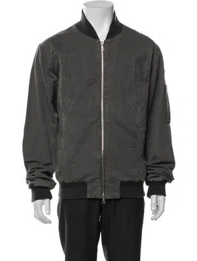 Pre-owned John Elliott Bomber Jacket In Gray