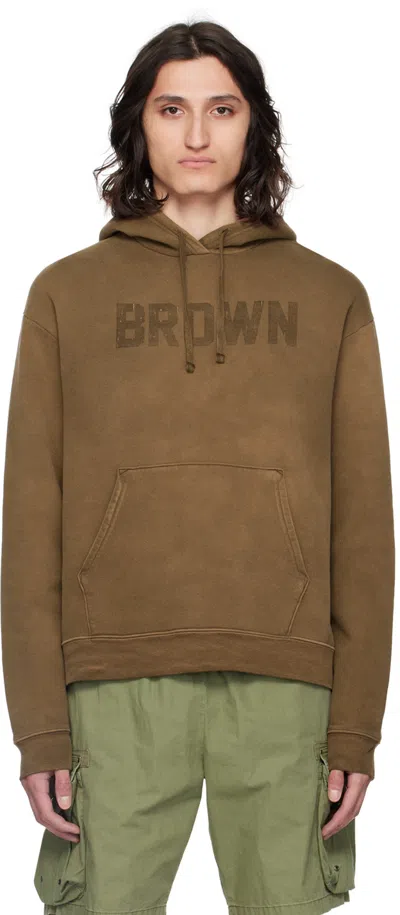 John Elliott Brown Rush Hoodie