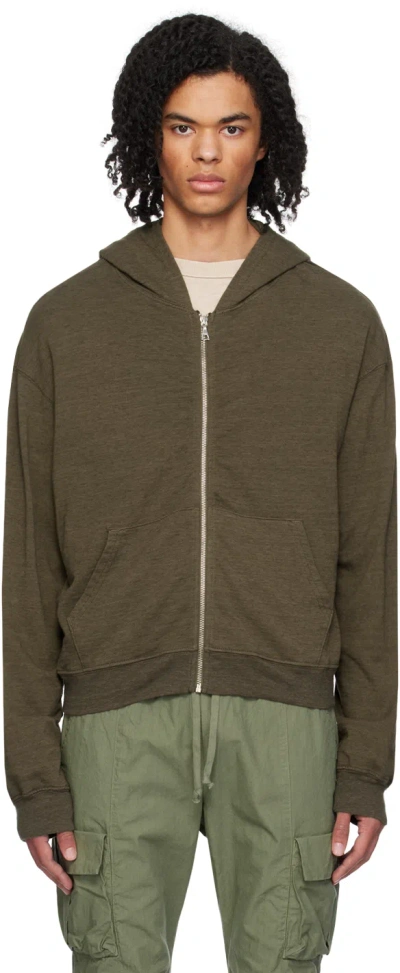 John Elliott Brown Vintage Melange Hoodie In Alpine