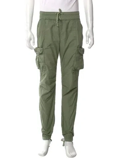 Pre-owned John Elliott Cargo Pants In Green