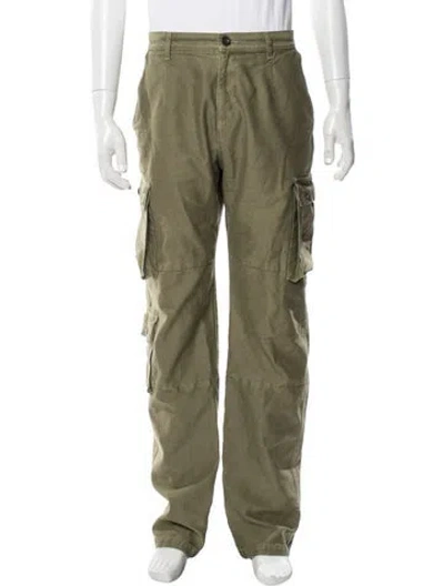 Pre-owned John Elliott Cargo Pants In Green