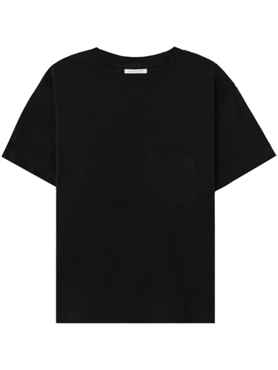 John Elliott Chest-pocket Cotton T-shirt In Black