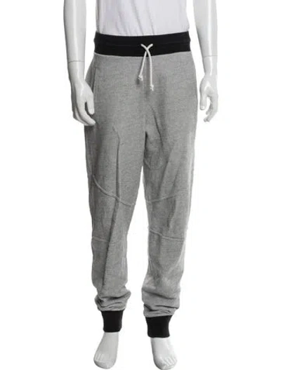 Pre-owned John Elliott + Co Colorblock Pattern Lounge Bottoms In Gray