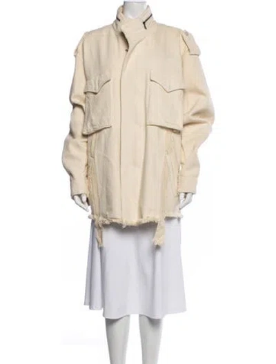 Pre-owned John Elliott Coat In Neutrals