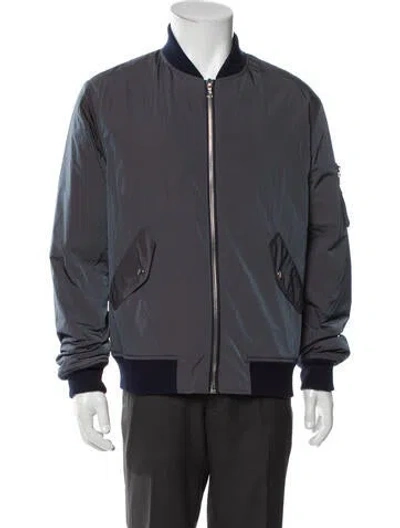 Pre-owned John Elliott Colorblock Pattern Bomber Jacket In Gray