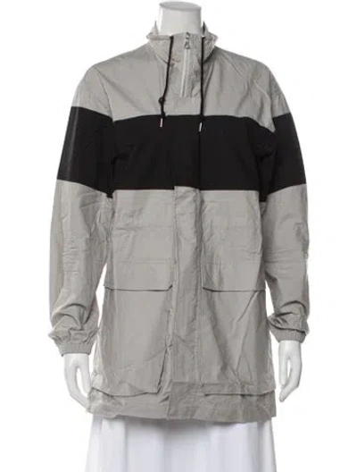 Pre-owned John Elliott Colorblock Pattern Jacket In Gray