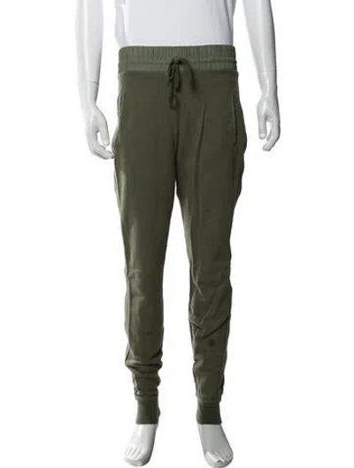 Pre-owned John Elliott Colorblock Pattern Joggers In Green