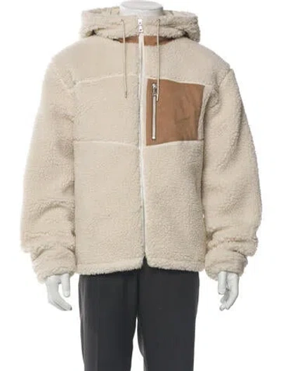 Pre-owned John Elliott Colorblock Pattern Puffer Coat W/ Tags In Neutral