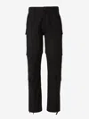 John Elliott Black Garment-dyed Cargo Pants In Black
