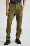 John Elliott Cotton Stretch Twill Tactical Cargo Pants In Green
