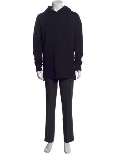 Pre-owned John Elliott Crew Neck Long Sleeve Hoodie In Black