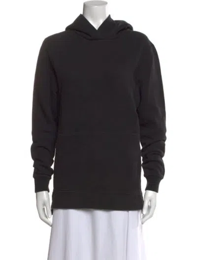 Pre-owned John Elliott Crew Neck Long Sleeve Hoodie In Black