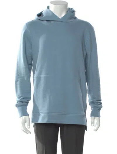 Pre-owned John Elliott Crew Neck Long Sleeve Hoodie In Blue