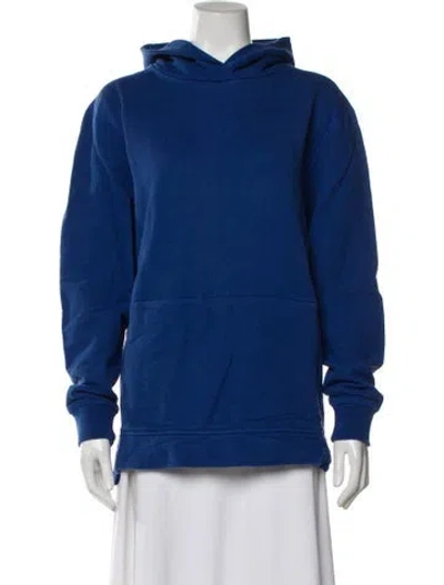 Pre-owned John Elliott Crew Neck Long Sleeve Hoodie In Blue