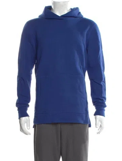 Pre-owned John Elliott Crew Neck Long Sleeve Hoodie In Blue