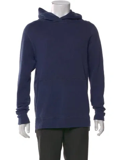 Pre-owned John Elliott Crew Neck Long Sleeve Hoodie In Blue