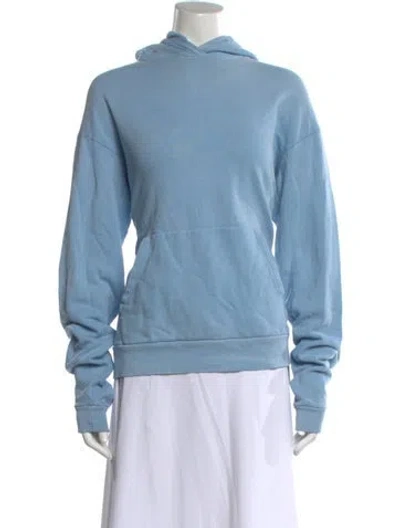Pre-owned John Elliott Crew Neck Long Sleeve Hoodie In Blue