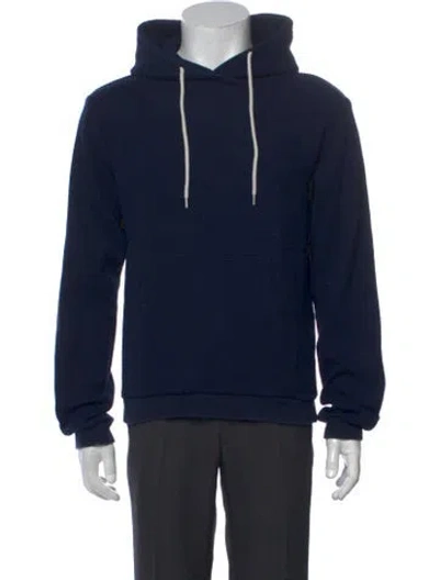 Pre-owned John Elliott Crew Neck Long Sleeve Hoodie In Blue