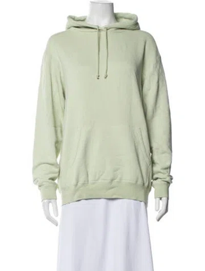 Pre-owned John Elliott Crew Neck Long Sleeve Hoodie In Green