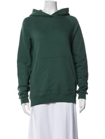Pre-owned John Elliott Crew Neck Long Sleeve Hoodie In Green
