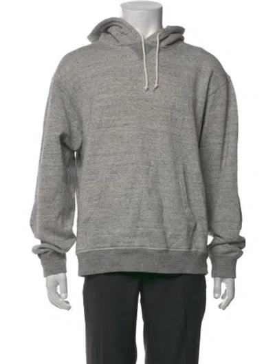 Pre-owned John Elliott Crew Neck Long Sleeve Hoodie In Grey