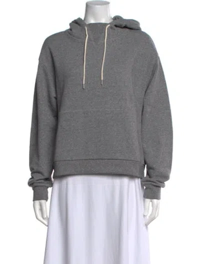 Pre-owned John Elliott Crew Neck Long Sleeve Hoodie In Grey