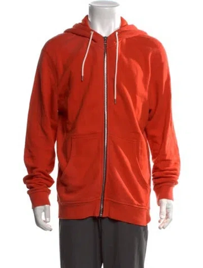 Pre-owned John Elliott Crew Neck Long Sleeve Hoodie In Orange