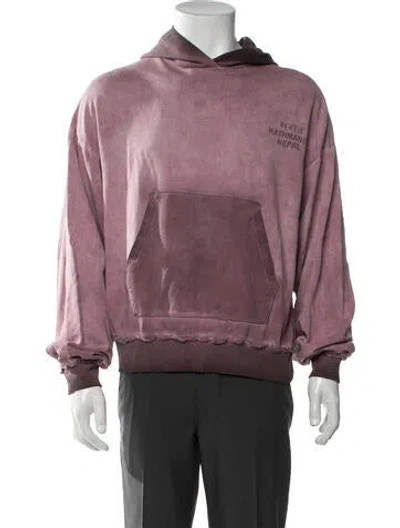 Pre-owned John Elliott Crew Neck Long Sleeve Hoodie In Pink