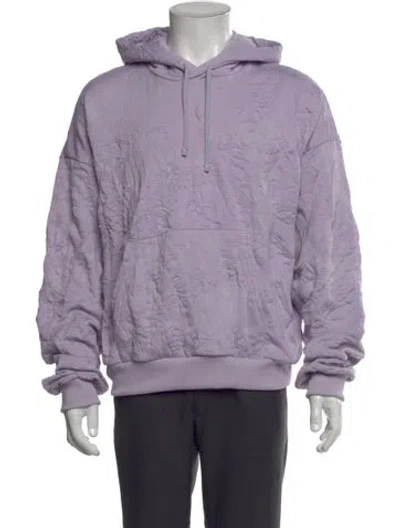 Pre-owned John Elliott Crew Neck Long Sleeve Hoodie In Purple