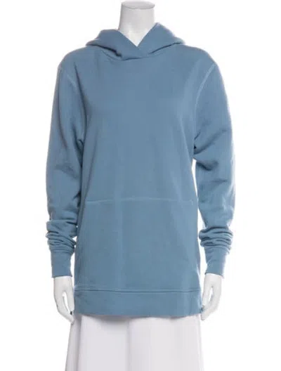 Pre-owned John Elliott Crew Neck Long Sleeve Hoodie W/ Tags In Blue