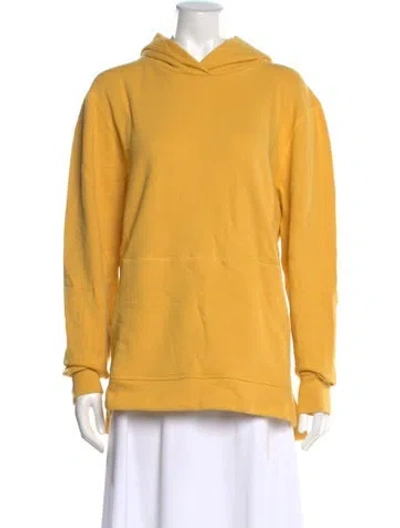Pre-owned John Elliott Crew Neck Long Sleeve Hoodie W/ Tags In Yellow