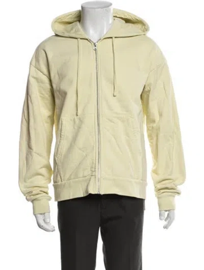 Pre-owned John Elliott Crew Neck Long Sleeve Hoodie In Yellow