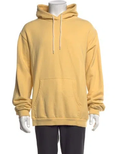 Pre-owned John Elliott Crew Neck Long Sleeve Hoodie In Yellow