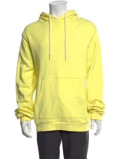 Pre-owned John Elliott Crew Neck Long Sleeve Hoodie In Yellow