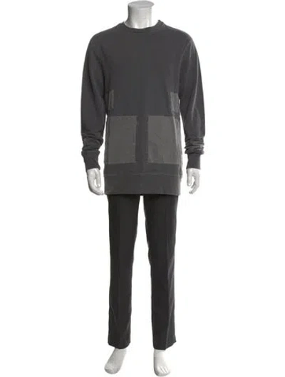 Pre-owned John Elliott Crew Neck Long Sleeve Pullover In Gray