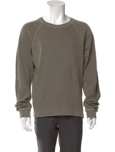 Pre-owned John Elliott Crew Neck Long Sleeve Pullover In Green