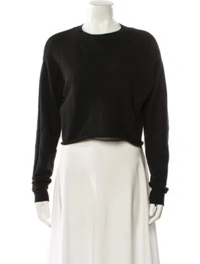 Pre-owned John Elliott Crew Neck Long Sleeve Sweatshirt In Black