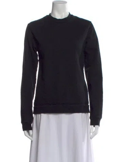 Pre-owned John Elliott Crew Neck Long Sleeve Sweatshirt In Black