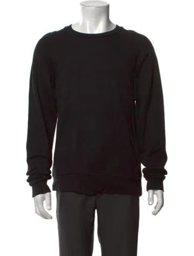 Pre-owned John Elliott Crew Neck Long Sleeve Sweatshirt In Black