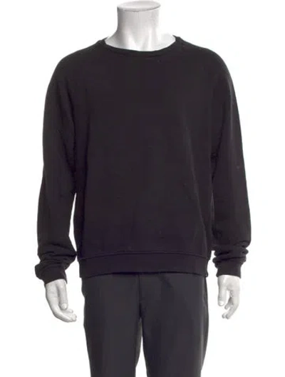Pre-owned John Elliott Crew Neck Long Sleeve Sweatshirt In Black