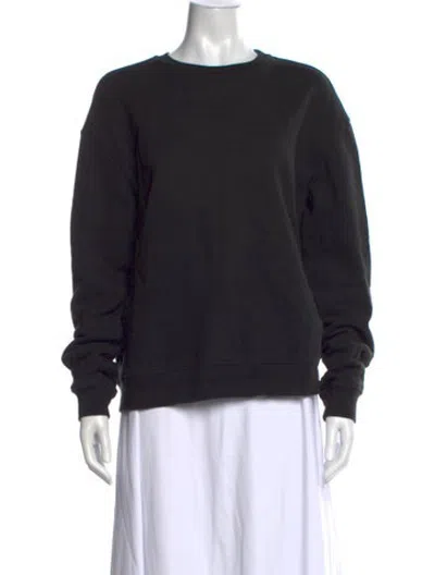Pre-owned John Elliott Crew Neck Long Sleeve Sweatshirt In Black
