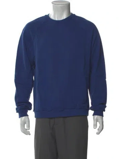Pre-owned John Elliott Crew Neck Long Sleeve Sweatshirt In Blue