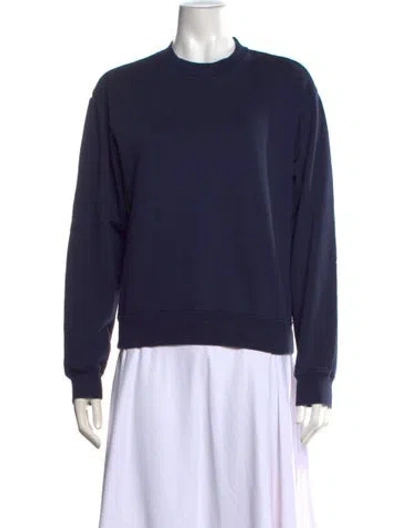 Pre-owned John Elliott Crew Neck Long Sleeve Sweatshirt In Blue
