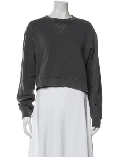 Pre-owned John Elliott Crew Neck Long Sleeve Sweatshirt In Gray
