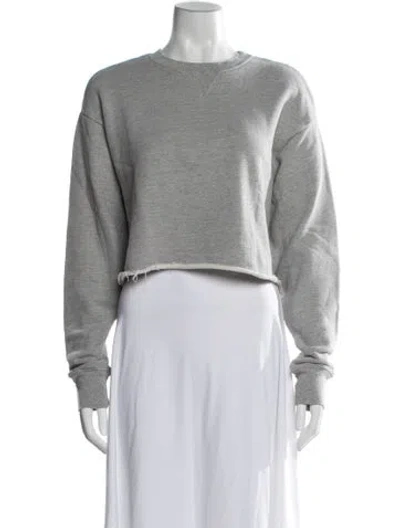 Pre-owned John Elliott Crew Neck Long Sleeve Sweatshirt In Gray