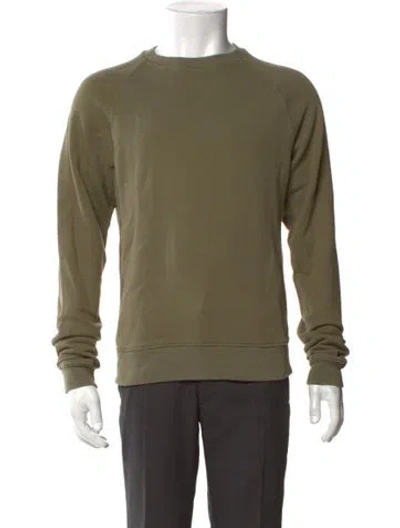 Pre-owned John Elliott Crew Neck Long Sleeve Sweatshirt In Green