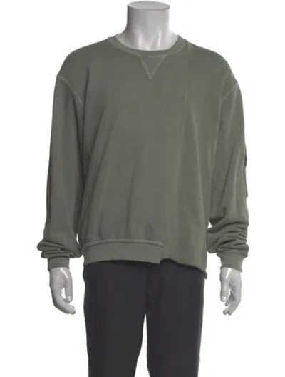 Pre-owned John Elliott Crew Neck Long Sleeve Sweatshirt In Green