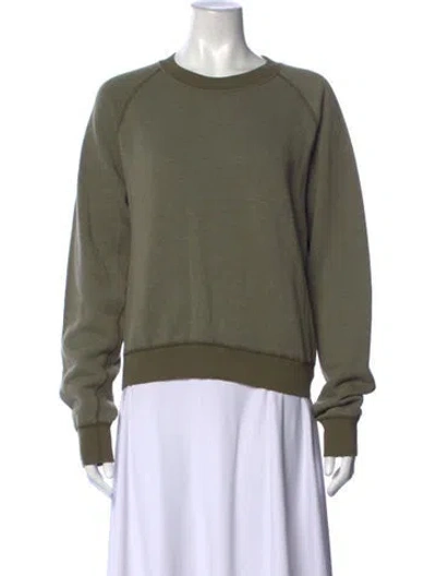 Pre-owned John Elliott Crew Neck Long Sleeve Sweatshirt In Green