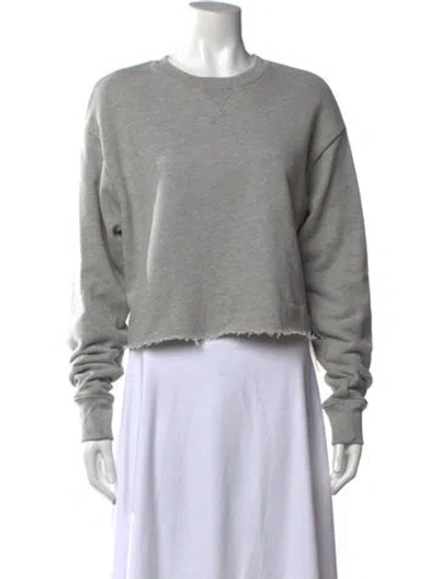 Pre-owned John Elliott Crew Neck Long Sleeve Sweatshirt In Grey