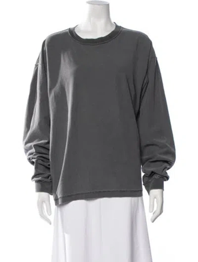 Pre-owned John Elliott Crew Neck Long Sleeve Sweatshirt In Grey